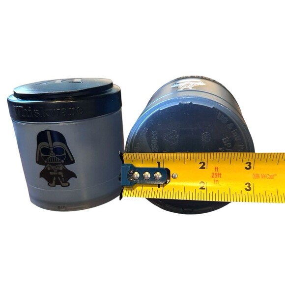 Whiskware Death Vader Star Wars Black Snack Container 2 Stackable Interlocking - Picture 9 of 10